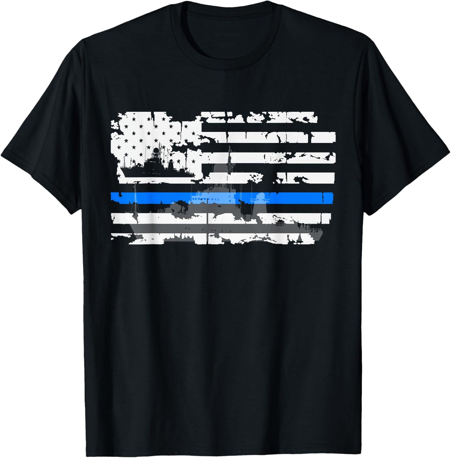 Towboat Shirts - Towboater Flag Shirt T-Shirt - T-Shirt | Black