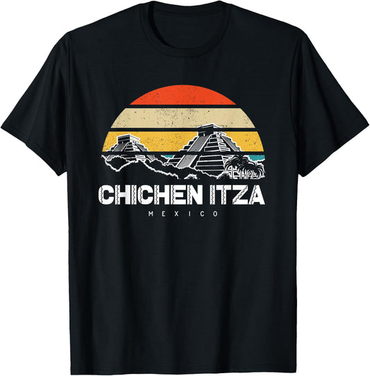 Chichen Itza Mexico Vacation T-Shirt - T-Shirt | Black
