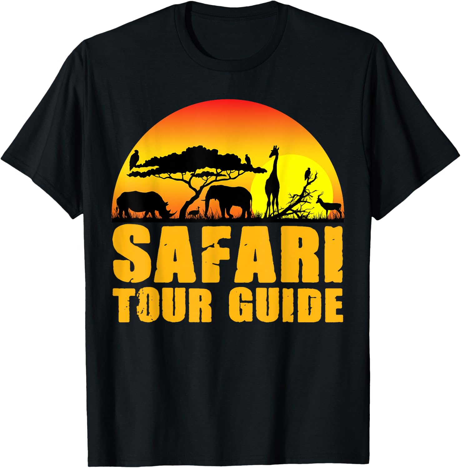 Safari Tour Guide Halloween Costume Animal Gift T-Shirt - T-Shirt | Black