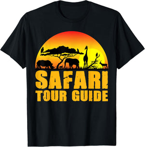 Safari Tour Guide Halloween Costume Animal Gift T-Shirt - T-Shirt | Black