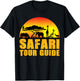 Safari Tour Guide Halloween Costume Animal Gift T-Shirt - T-Shirt | Black