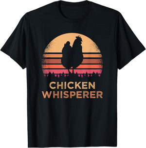 Funny Chicken Lover Farmer Chicken Whisperer T-Shirt - T-Shirt | Black