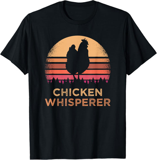 Funny Chicken Lover Farmer Chicken Whisperer T-Shirt - T-Shirt | Black