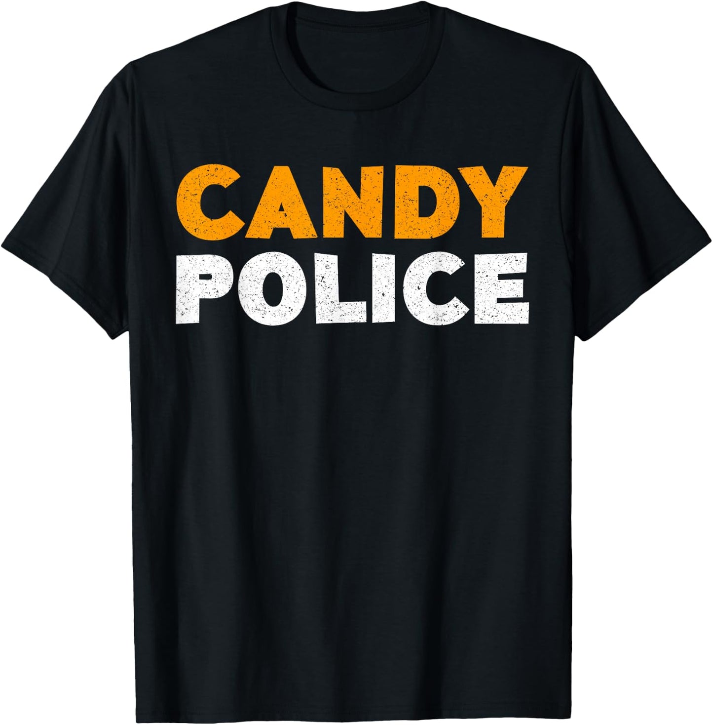 Candy Police Shirt Adult Men Women Kids Halloween T-Shirt - T-Shirt | Black