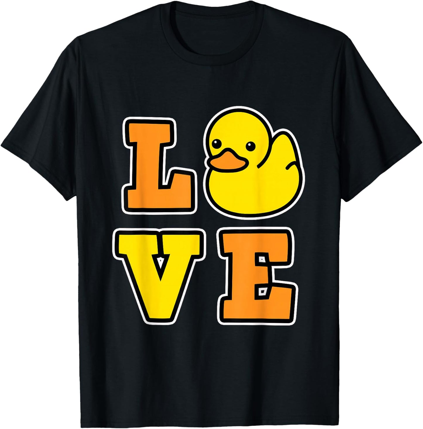 I Love Rubber Ducks for Duck loving Men and Women - Duck T-Shirt - T-Shirt | Black