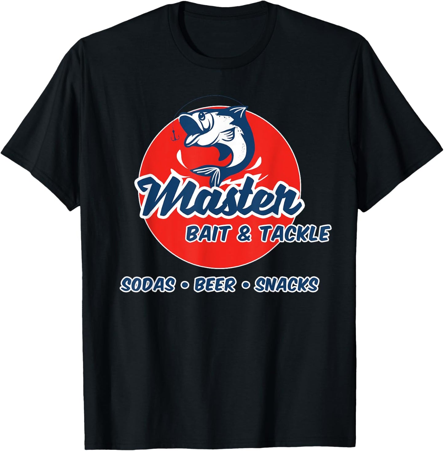 Master Bait And Tackle Funny Adult Humor T-Shirt - T-Shirt | Black