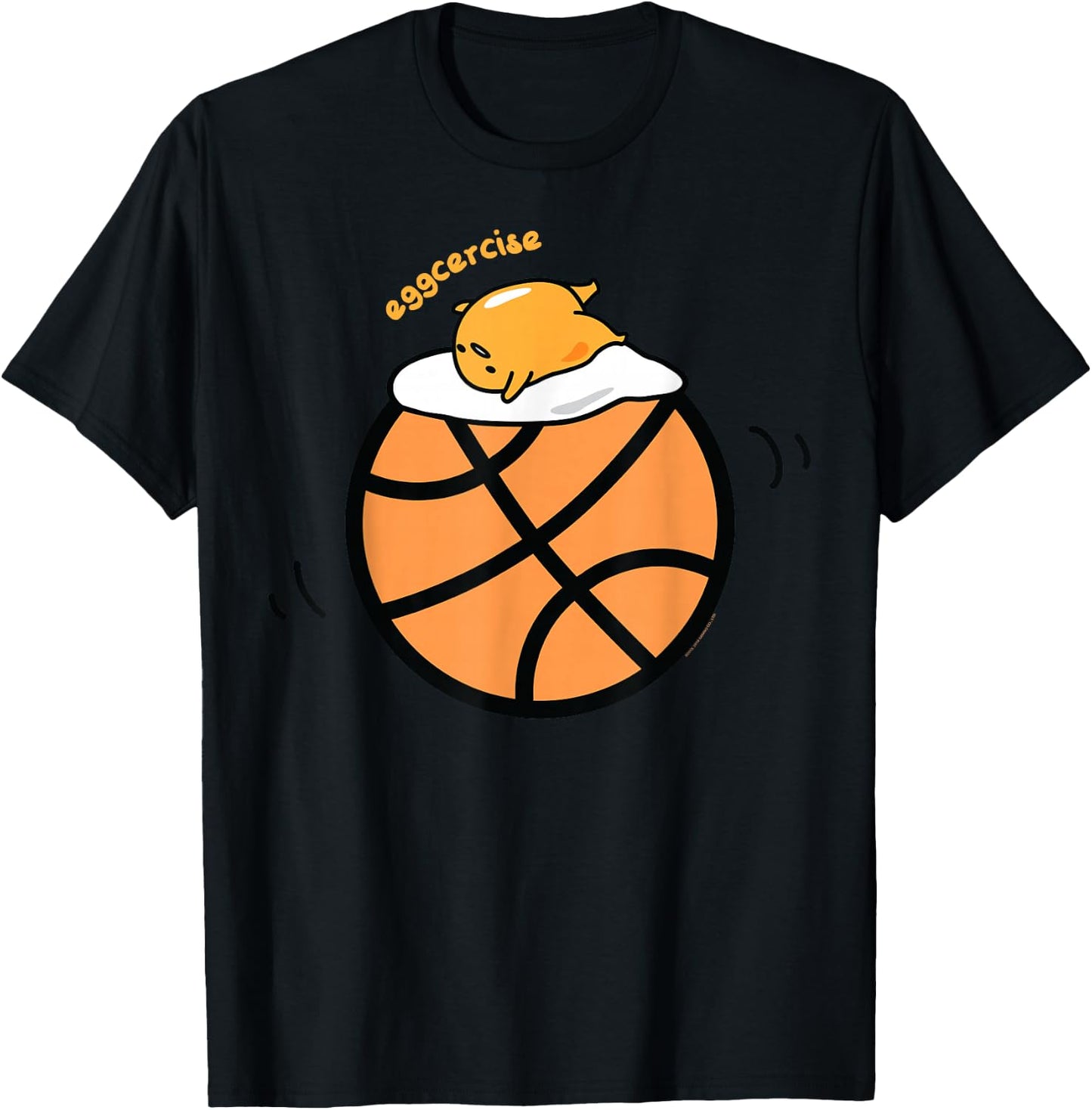 Gudetama Exercise eggcercise Basketball Fitness T-Shirt - T-Shirt | Black