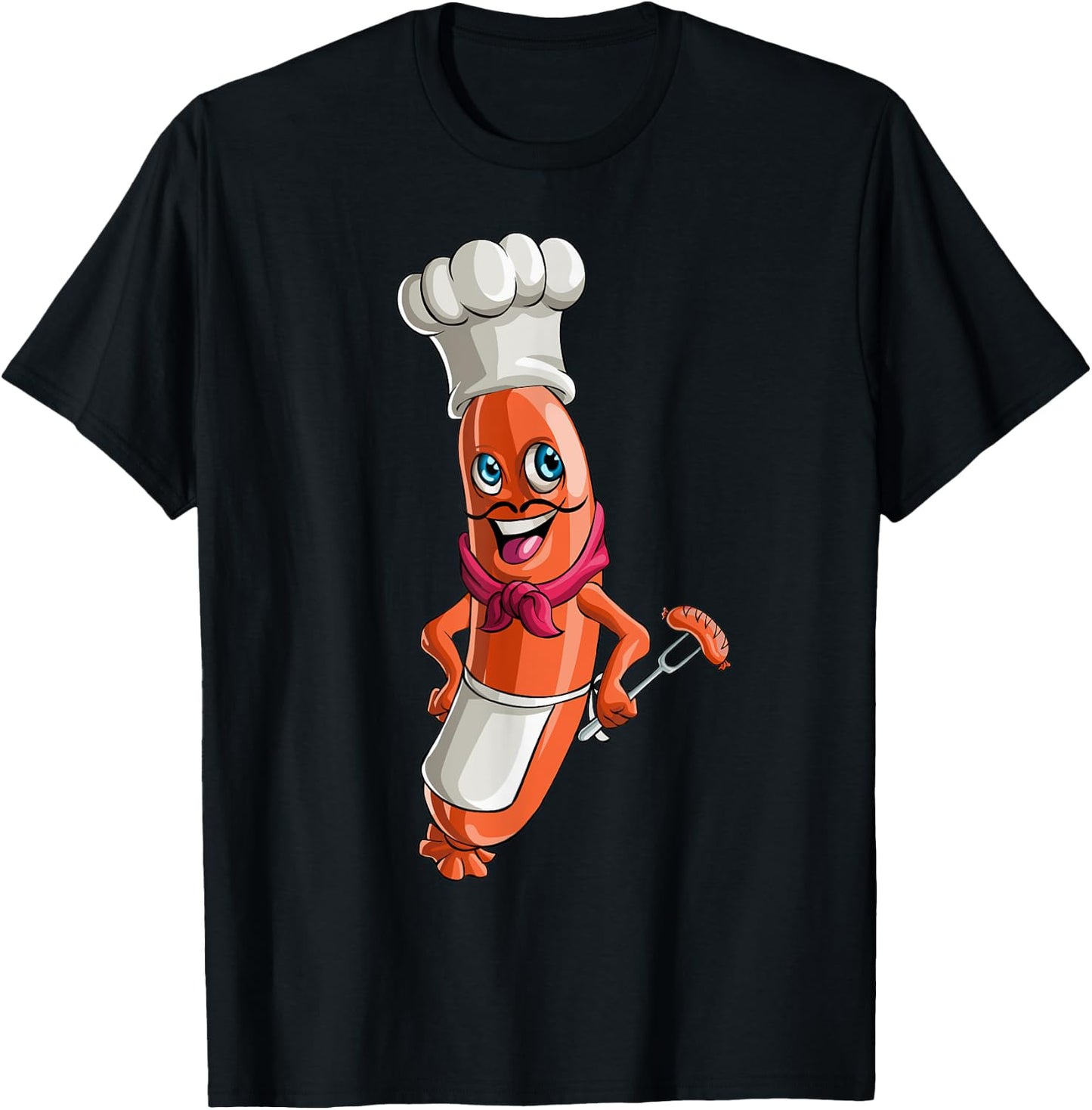 Italian Sausage Party Yummy Oktoberfest German T-Shirt - T-Shirt | Black