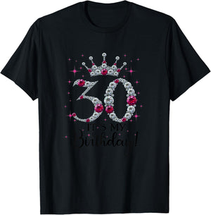 30 years old It's my Birthday Women 30th Birthday Funny Gift T-Shirt - T-Shirt | Black