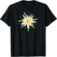 Oktoberfest Shirt. Edelweiss, traditional flower with leaves T-Shirt - T-Shirt | Black