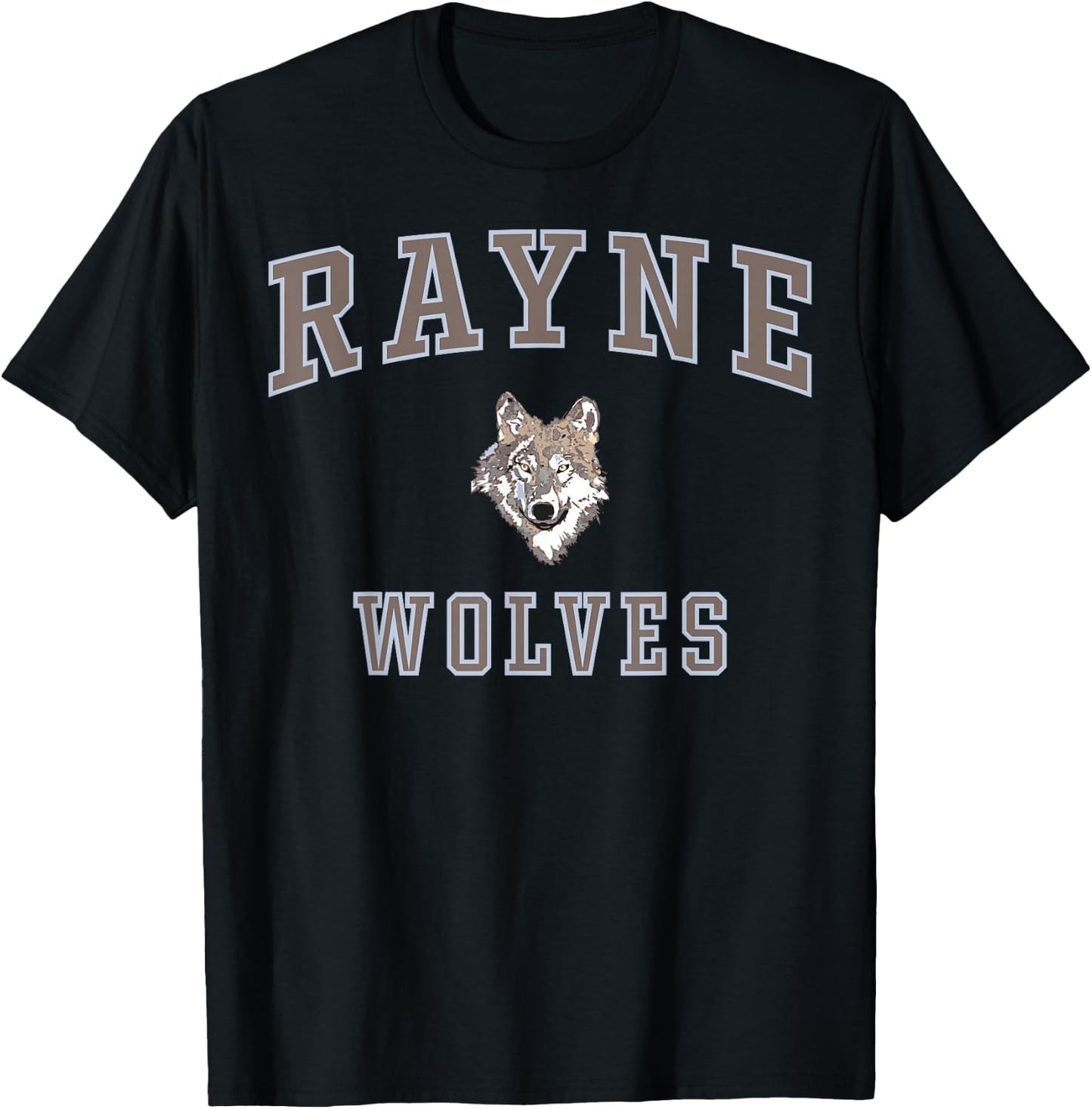 Rayne High School Wolves C1 T-Shirt - T-Shirt | Black