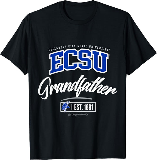 Elizabeth City State University - ECSU HBCU Grandfather T-Shirt - T-Shirt | Black
