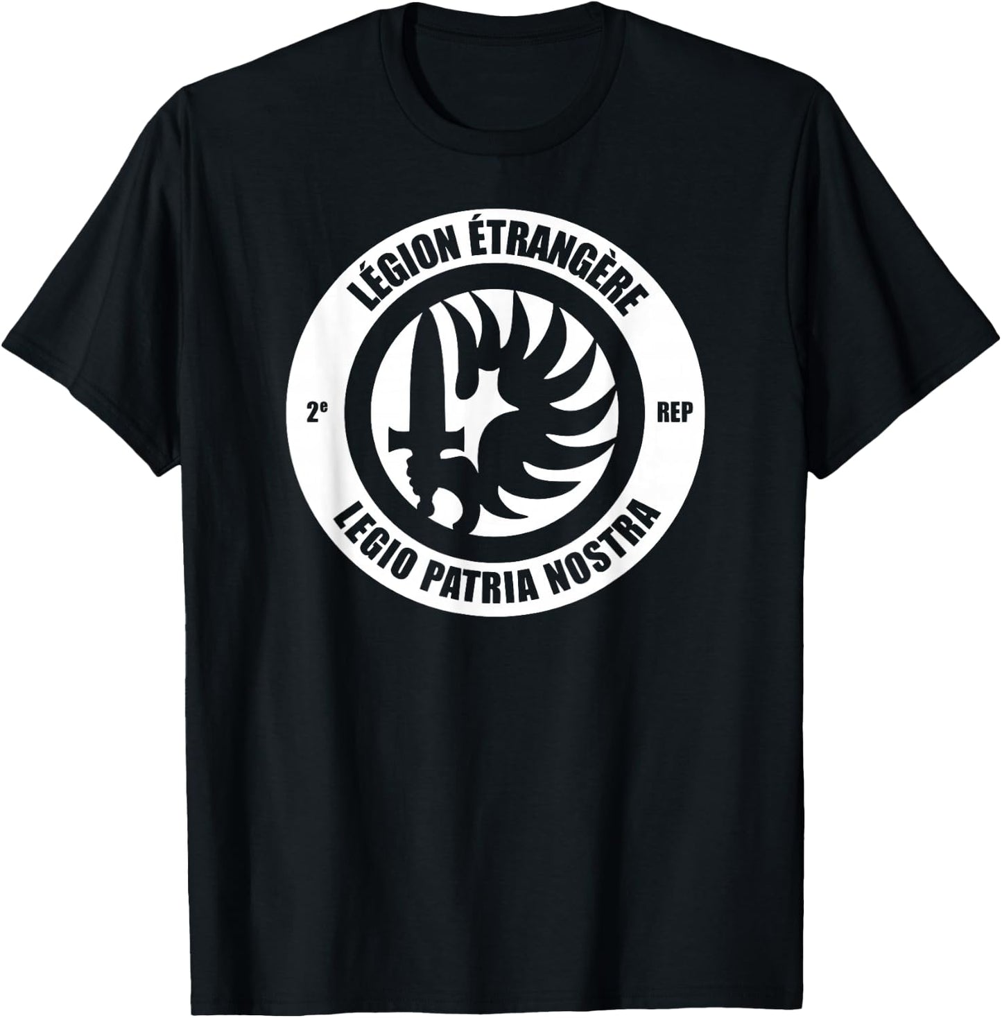 French Foreign Legion Paratrooper T shirt - 2 Rep T-Shirt - T-Shirt | Black