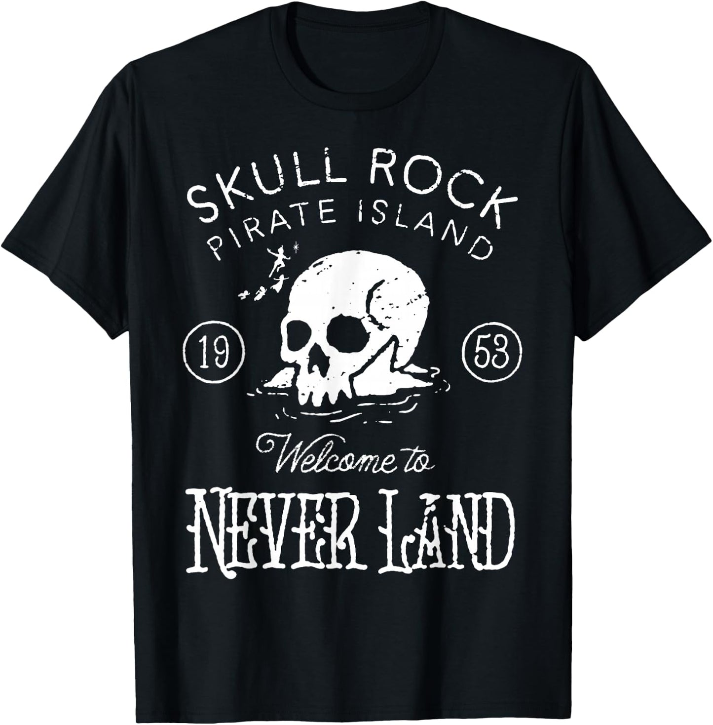 Disney Peter Pan Skull Rock Vintage Poster T-Shirt - T-Shirt | Black