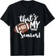 That's My Senior Football Jersey Number 60 School Sports Fan T-Shirt - T-Shirt | Black