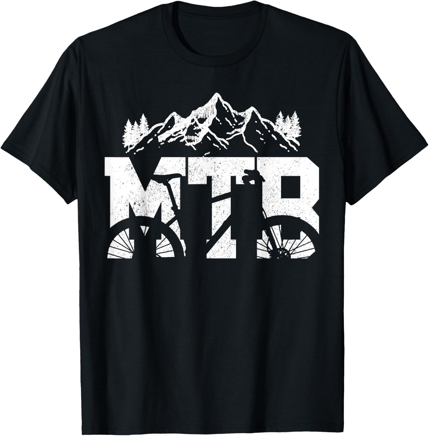 MTB Mountain Bike Bicycle Mountain Bike Biker Gift T-Shirt - T-Shirt | Black