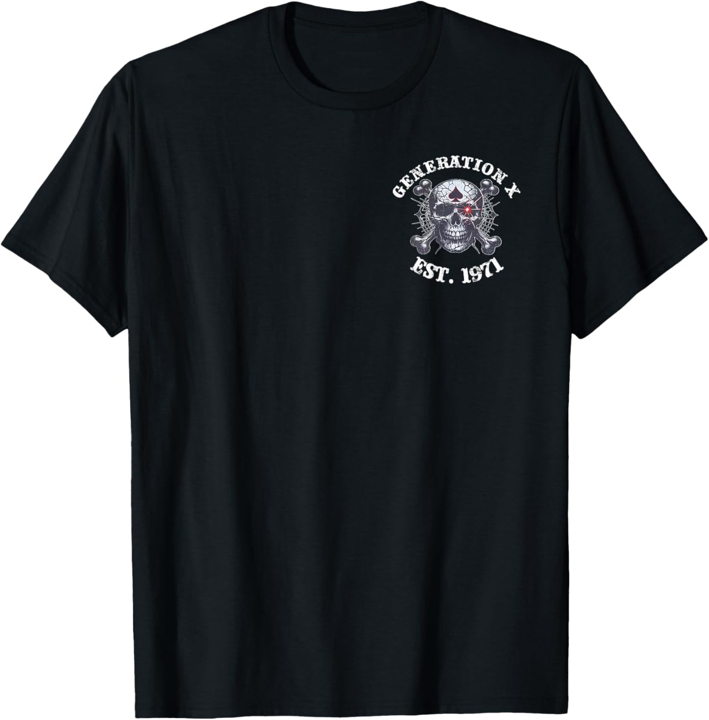 (2 Sided) Generation X EST 1971 Black Sheep of My Family T-Shirt - T-Shirt | Black