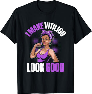 Vitiligo Awareness Vitiligo Day T-Shirt - T-Shirt | Black