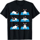 English Bulldog Yoga Puppy Yoga Poses and Meditation T-Shirt - T-Shirt | Black