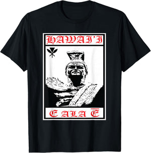 Hawaiian Islands King Kamehameha Hawaii Tribal T-Shirt - T-Shirt | Black