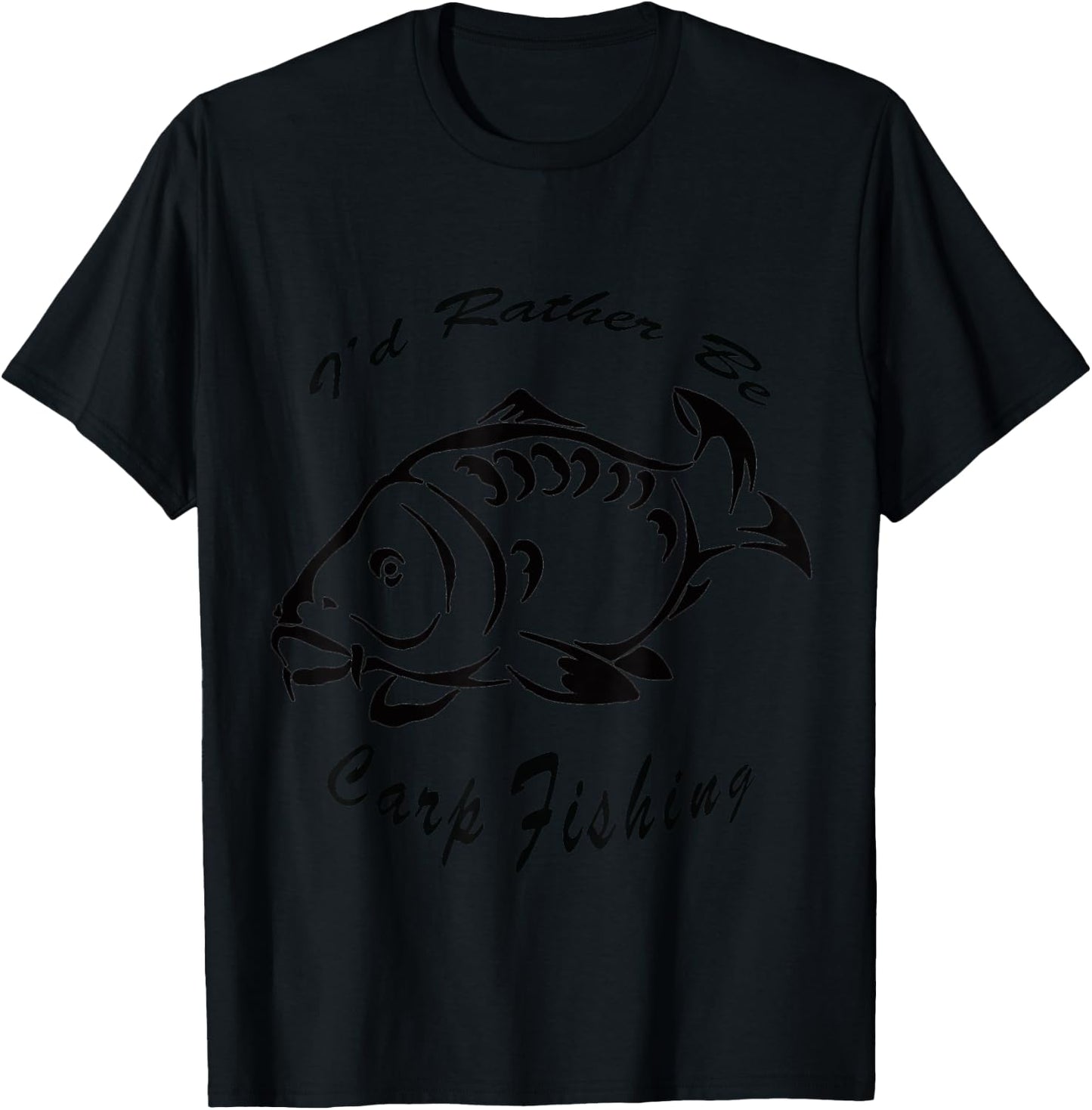 I'd Rather Be Carp Fishing Carp fishing Men Women Child T-Shirt - T-Shirt | Black