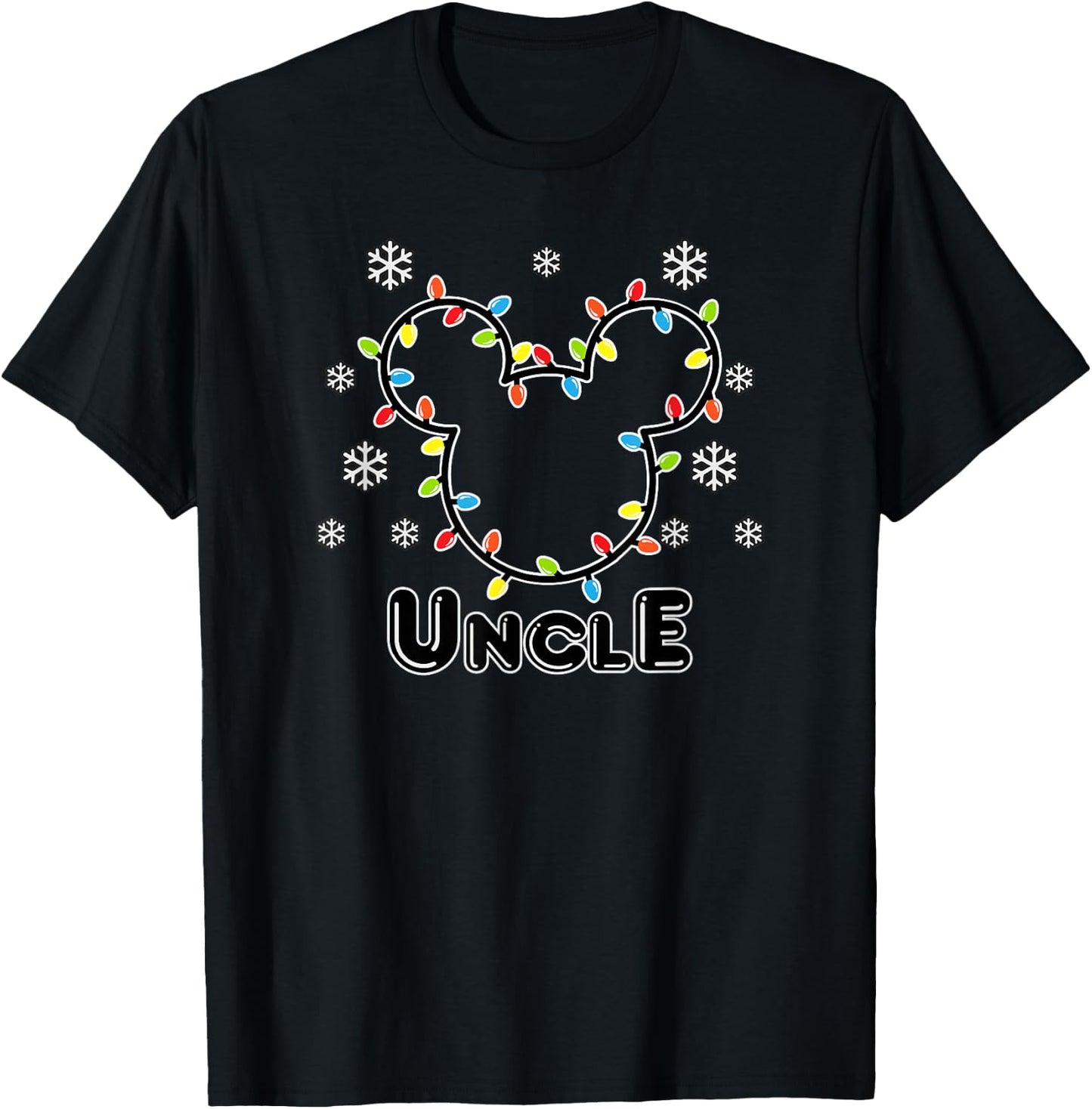 Disney - Mickey Holiday Uncle Standard T-Shirt - T-Shirt | Black