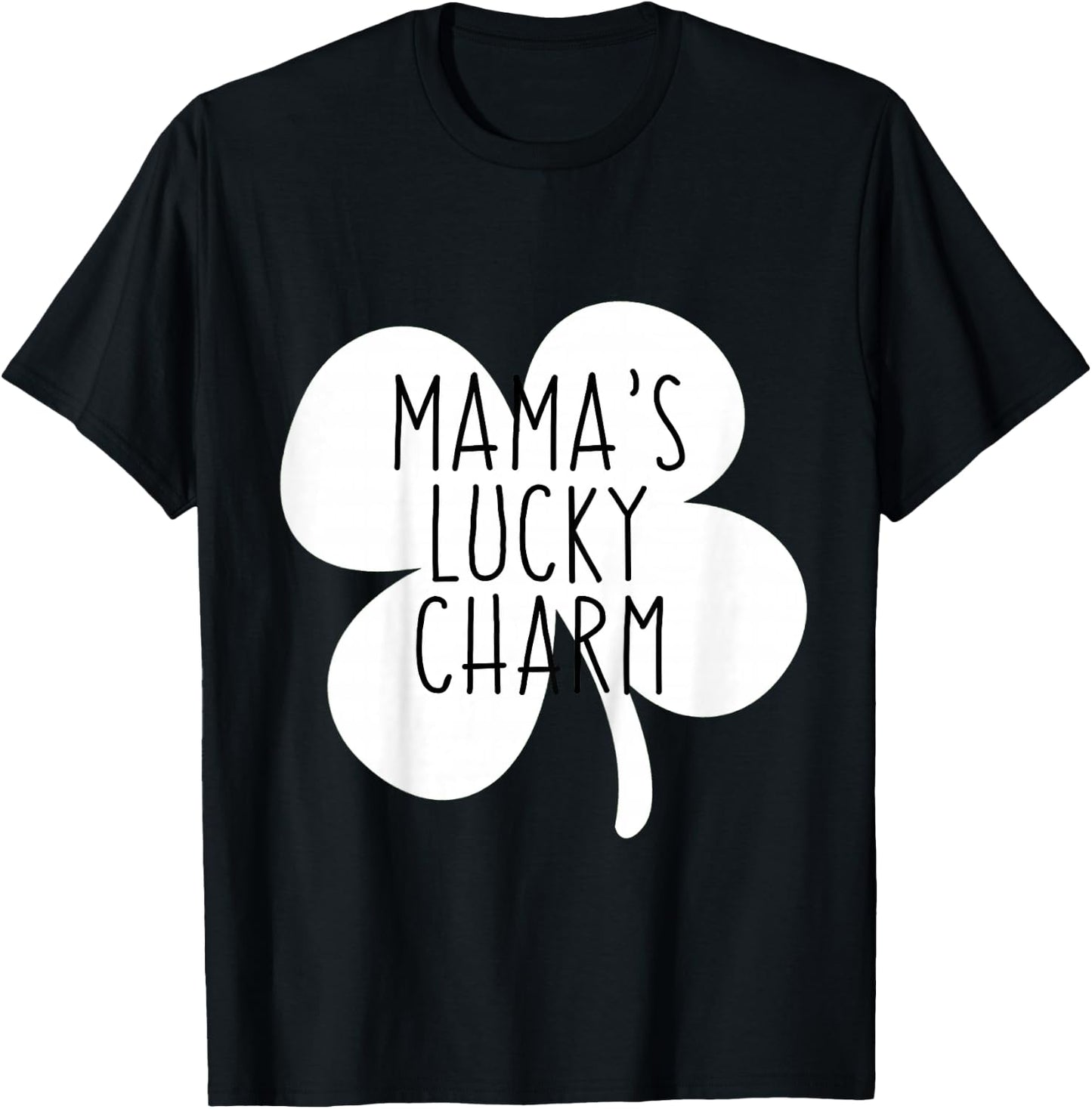 Kids Mommy and Me St Patricks Day for Toddler Mamas Lucky Charm T-Shirt - T-Shirt | Black