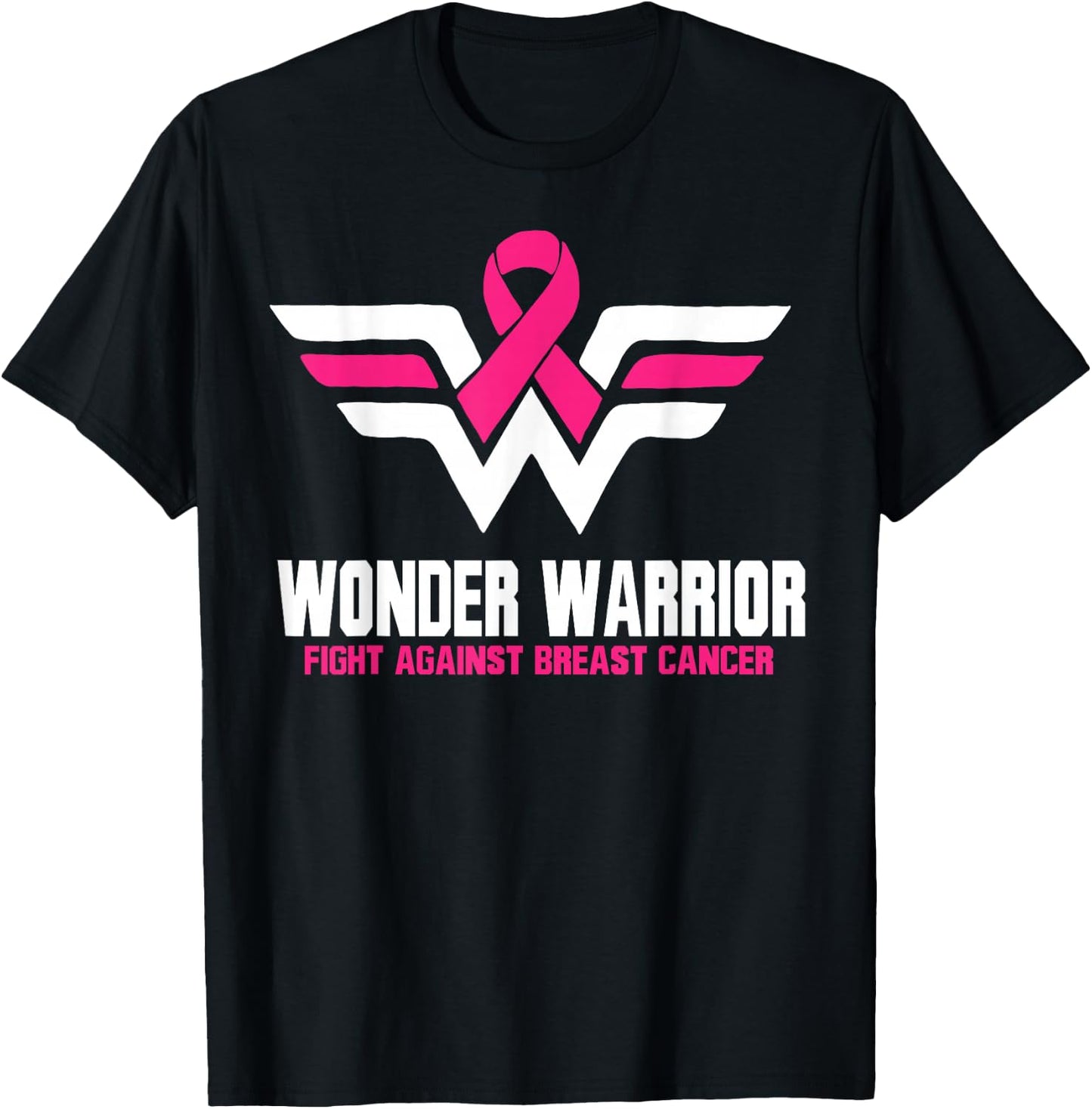 Super Hero Breast Cancer T-Shirt - T-Shirt | Black