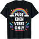 EDEN Vibes Only Cute Retro Girls EDEN Name T-Shirt - T-Shirt | Black