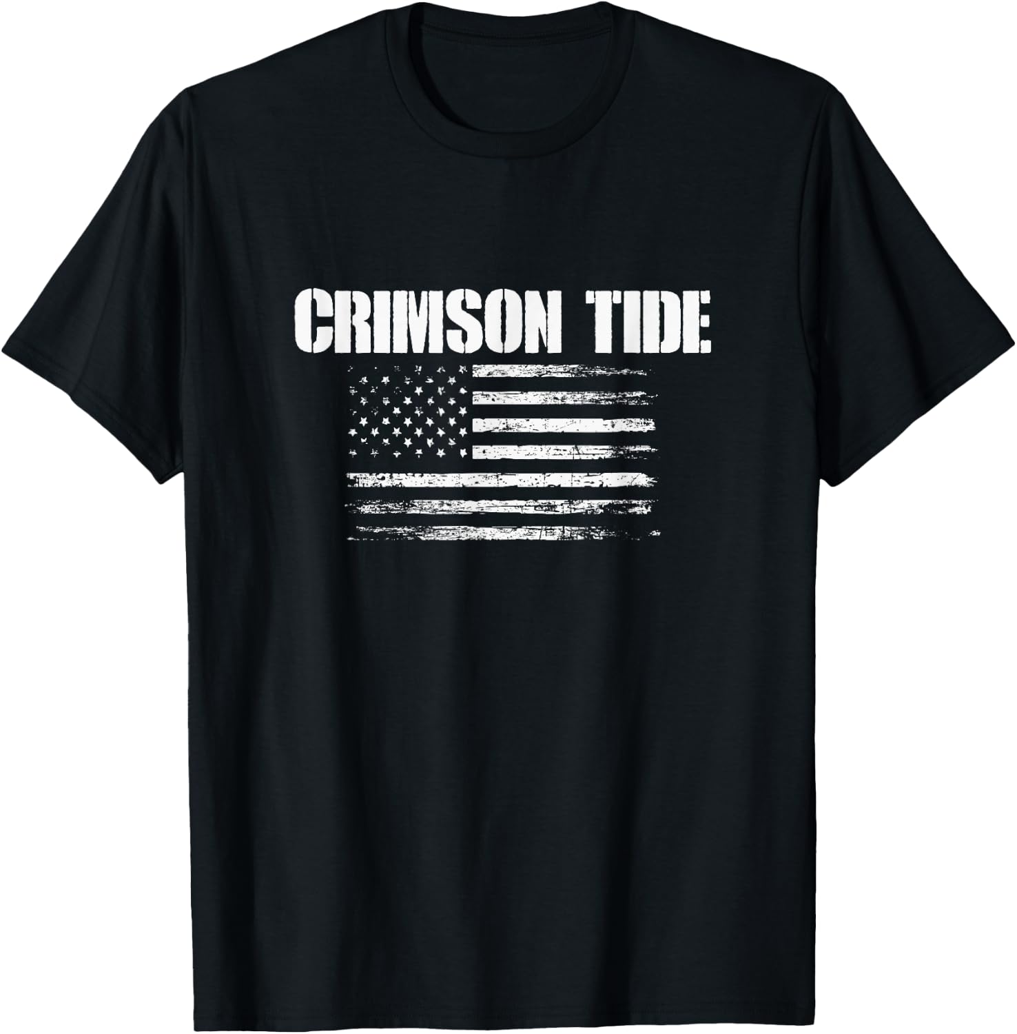 Minden Crimson Tide USA Flag Pride T-Shirt - T-Shirt | Black