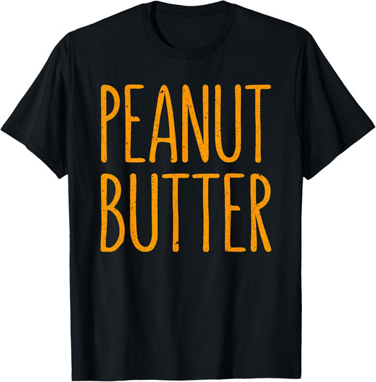 Peanut Butter Shirt Adult Kids Matching Jelly Costume T-Shirt - T-Shirt | Black