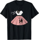 Women Poodle Skirt Costume Halloween Party Outfit Top T-Shirt - T-Shirt | Black