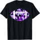 Cool Purple Football Camo - Purple Camouflage Football T-Shirt - T-Shirt | Black
