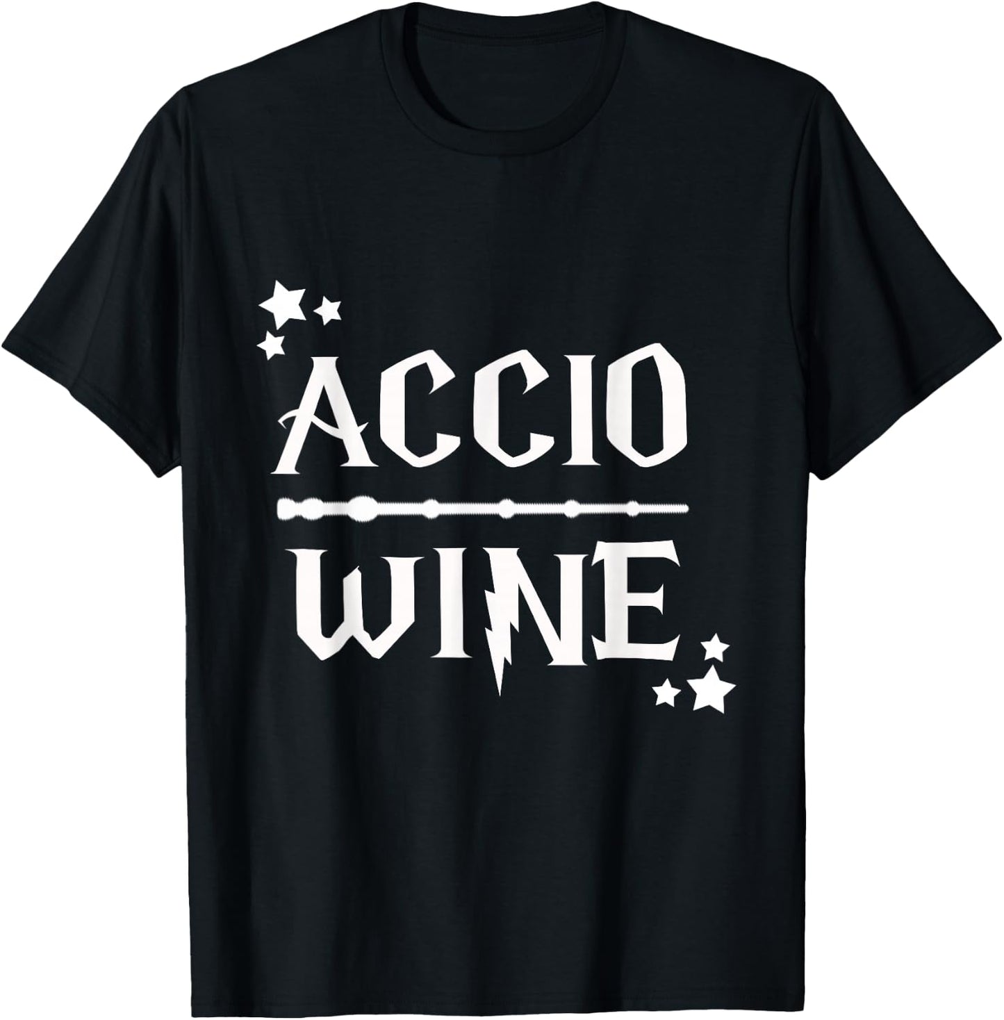 Accio Wine Wand T-Shirt - T-Shirt | Black