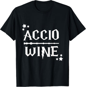 Accio Wine Wand T-Shirt - T-Shirt | Black