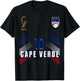 Retro Cape Verde Flag Cape Verdean Pride Lovers T-Shirt - T-Shirt | Black