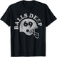 Football Balls Deep Funny Quote Humor Saying Men Women Gift T-Shirt - T-Shirt | Black