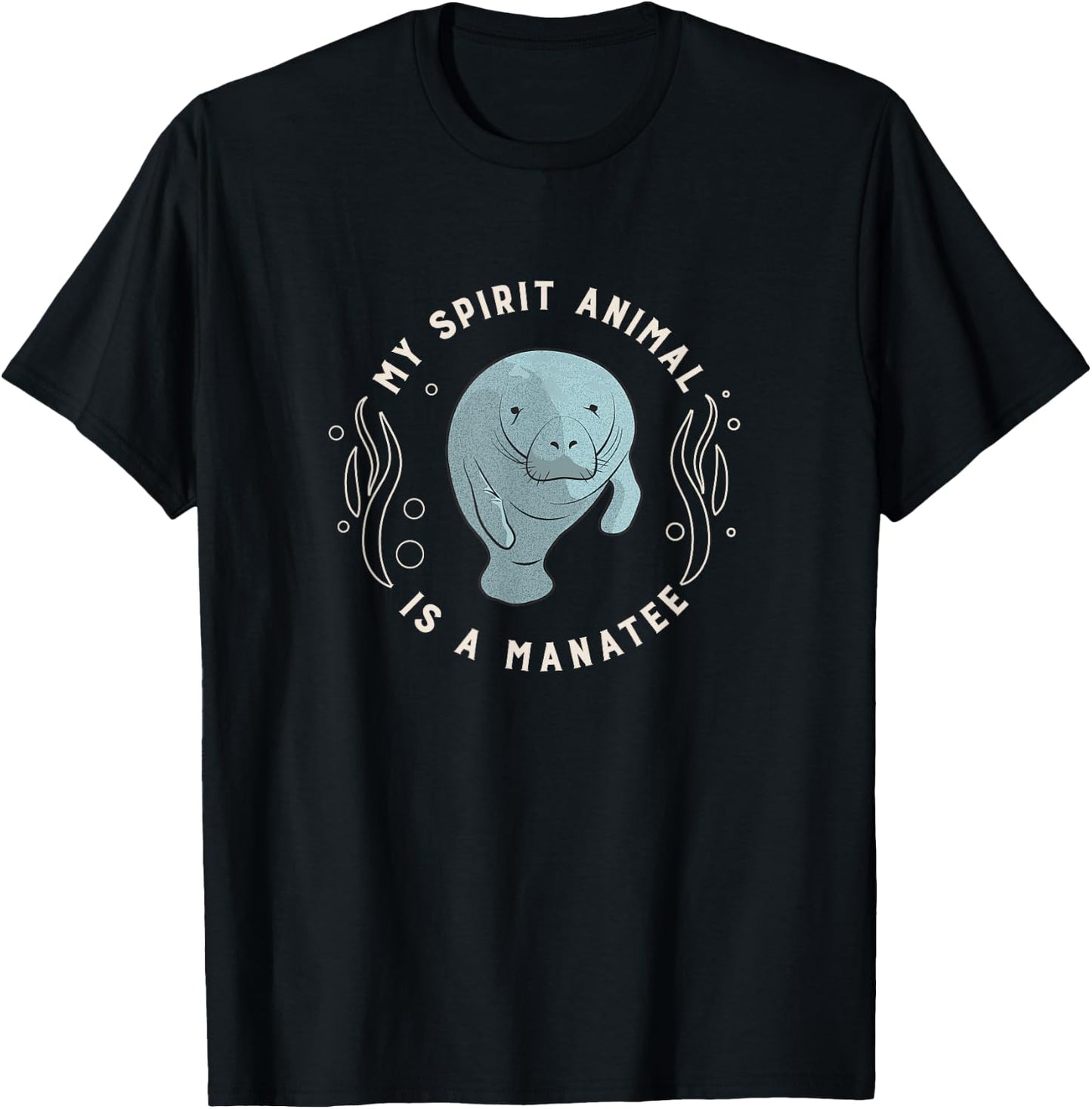 My Spirit Animal is a Manatee T-Shirt - T-Shirt | Black
