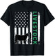 Patriotic Livestock Showmanship Girl and Show Stock Steer T-Shirt - T-Shirt | Black