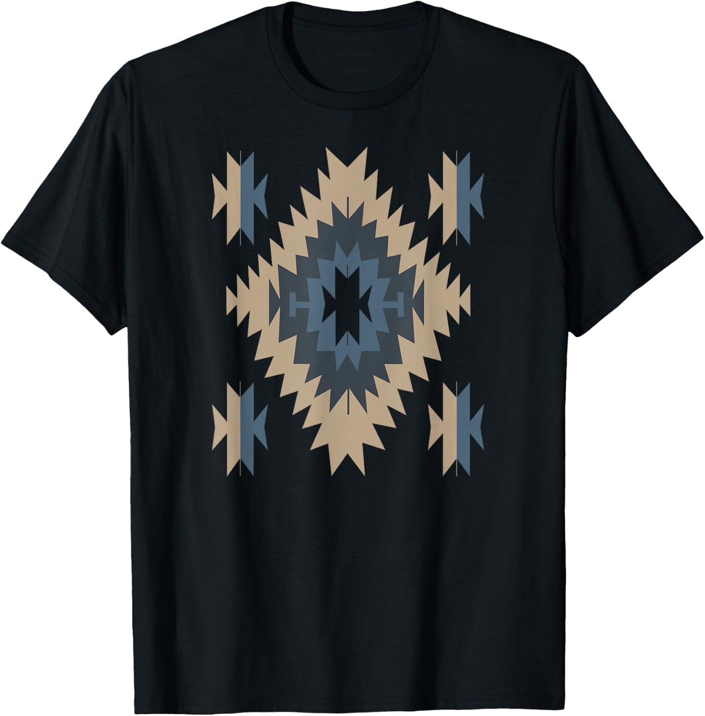 Southwestern Santa Fe Indian Tribal Shirt T-Shirt - T-Shirt | Black