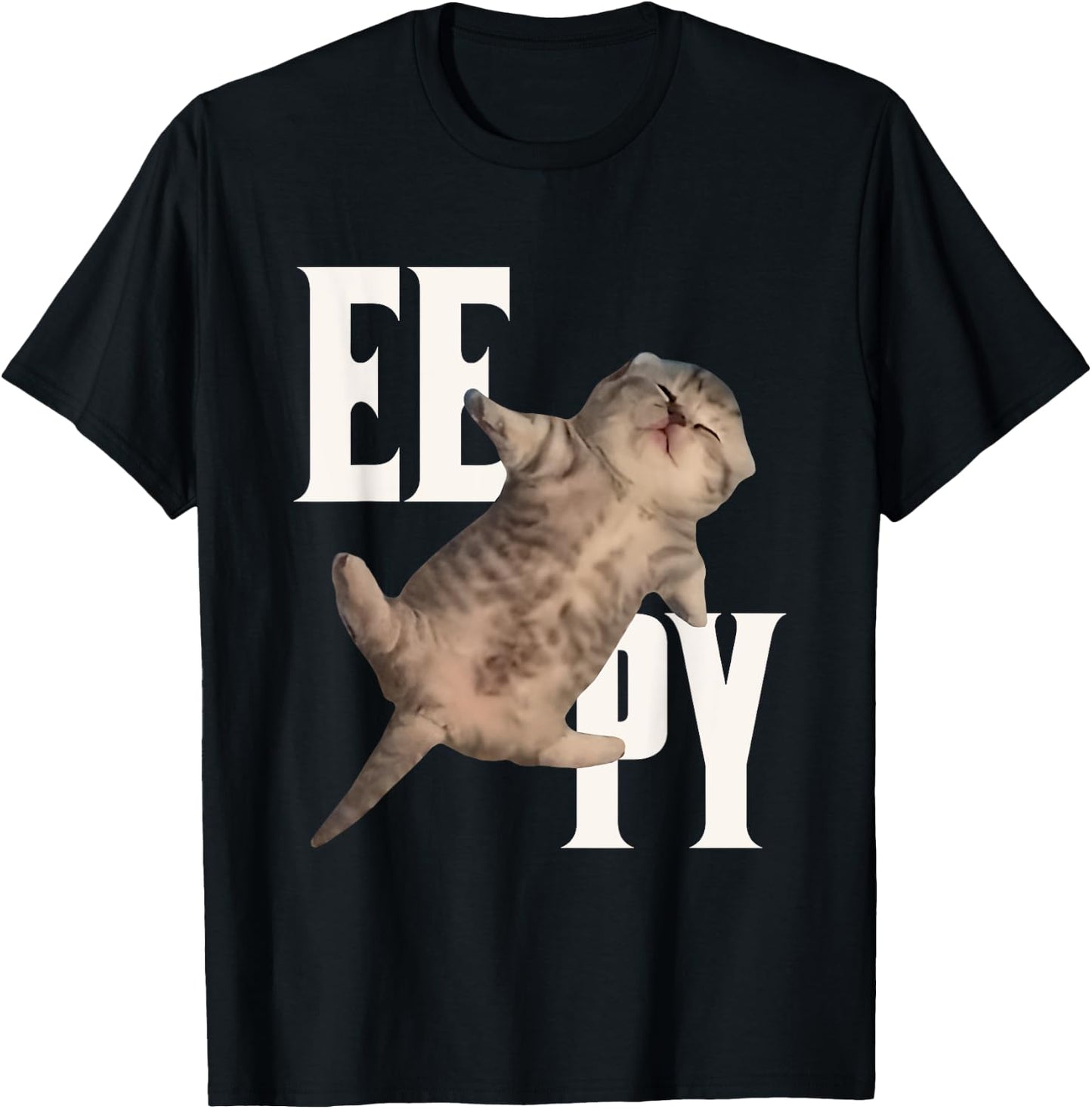 Eepy Cute Cat Meme Sleepy Lazy Day Need Rest Relax Healing Women T-Shirt - T-Shirt | Black