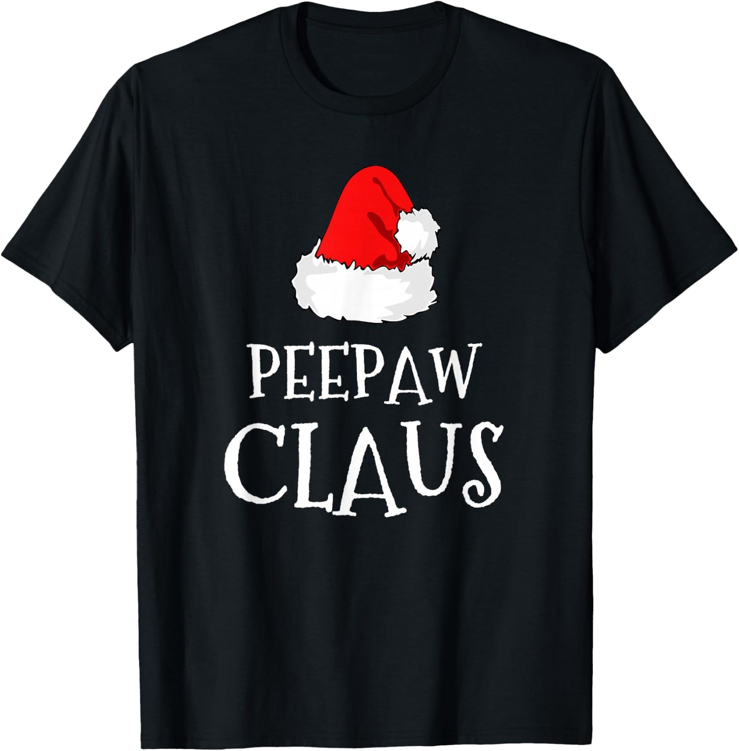PeePaw Claus Christmas Santas Pajama Family Matching Pee-Paw T-Shirt - T-Shirt | Black