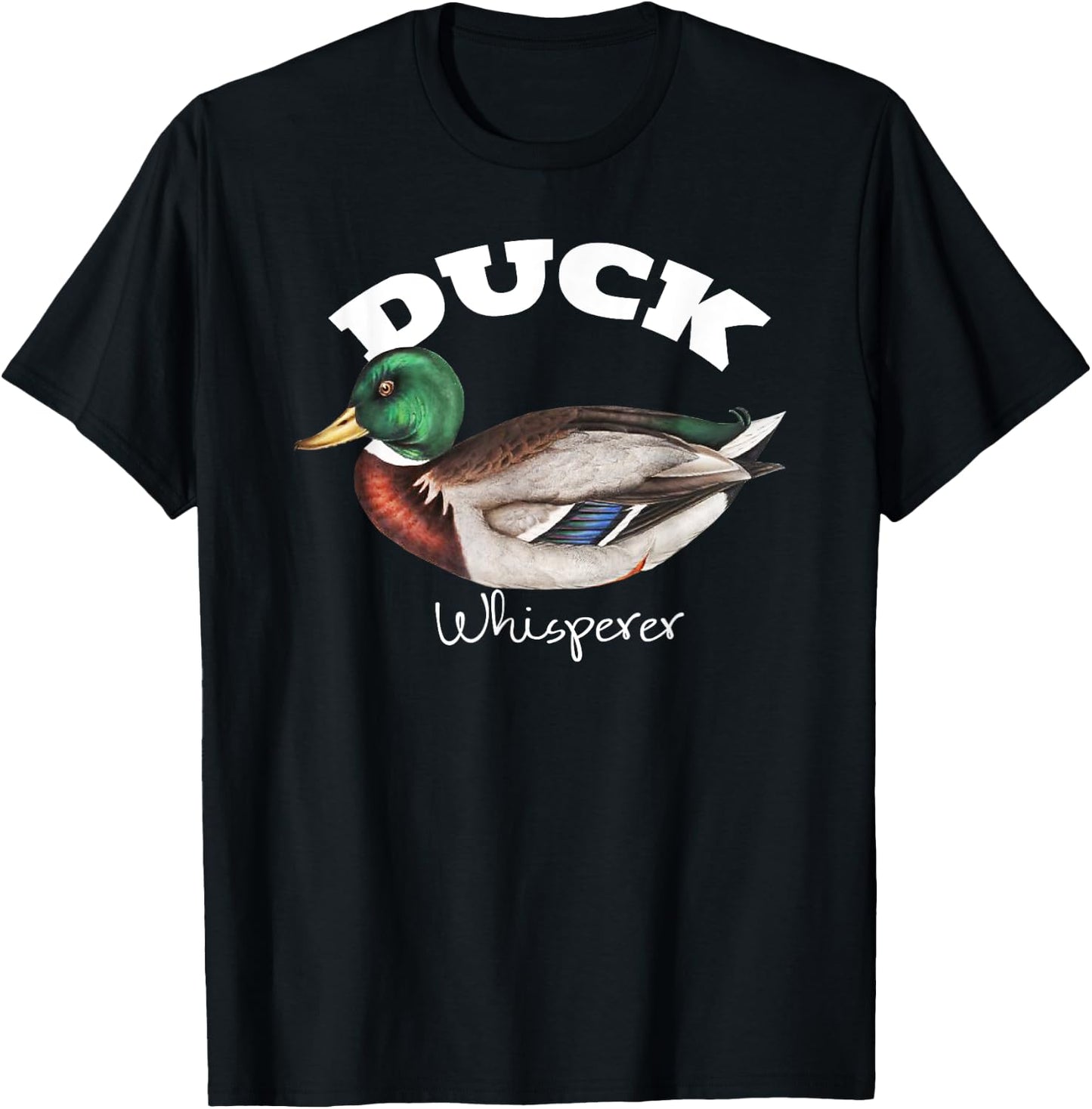 Duck Whisperer T Shirt Mallard Duck Shirt I love Ducks T-Shirt - T-Shirt | Black