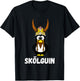 Skol Penguin Water Bird Funny Viking Nordic Horned Helmet T-Shirt - T-Shirt | Black
