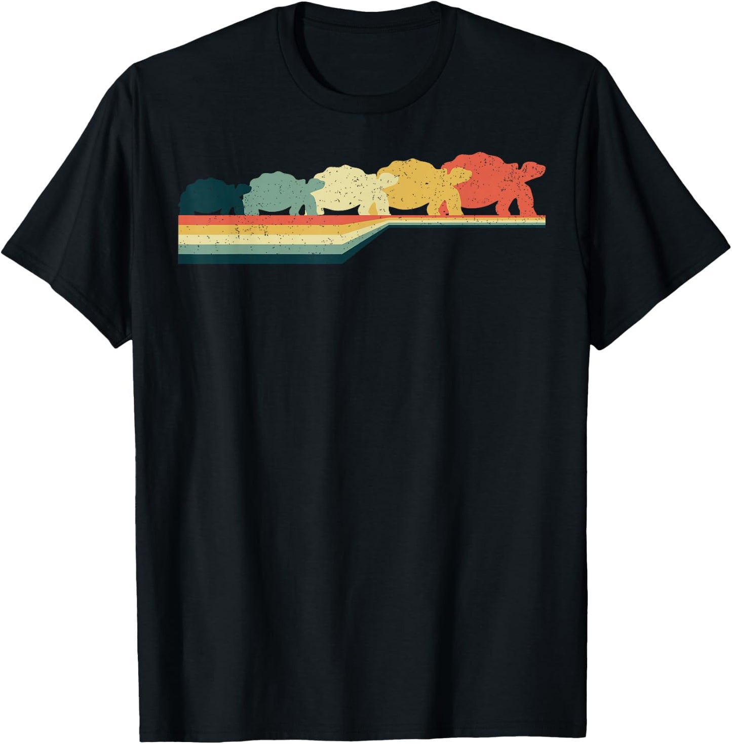 TORTOISE Vintage Retro Style Cute Pet Gift T-Shirt - T-Shirt | Black