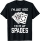 Spades Card Game Playing T-Shirt - T-Shirt | Black