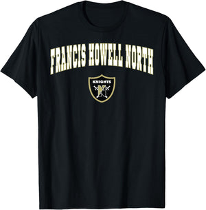 Francis Howell North High School Knights T-Shirt - T-Shirt | Black