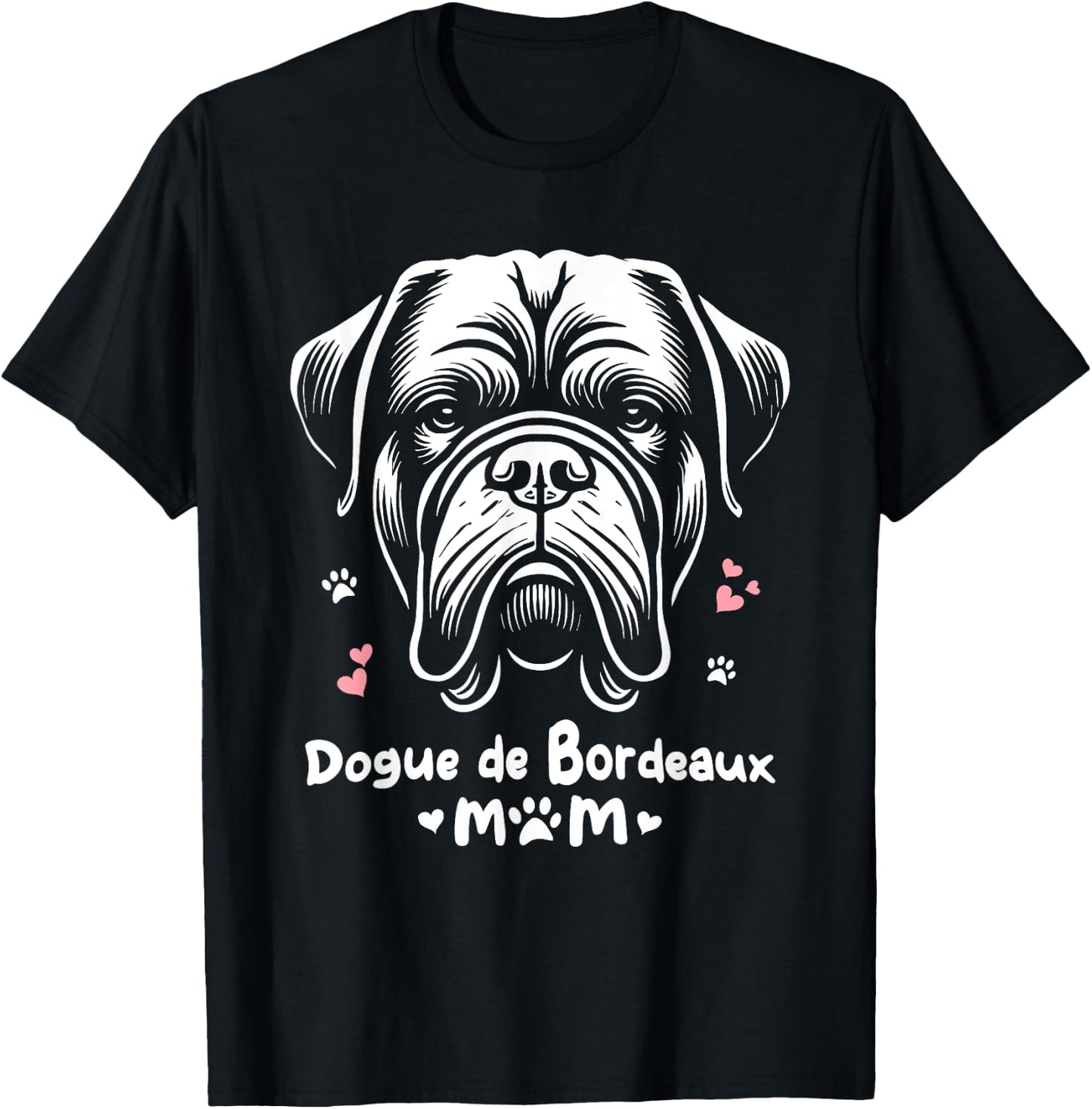 Dogue De Bordeaux Mom Mastiff Bordeauxdog T-Shirt - T-Shirt | Black