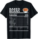 Baked Beans Nutritional Facts Thanksgiving X-Mas Gift Food T-Shirt - T-Shirt | Black