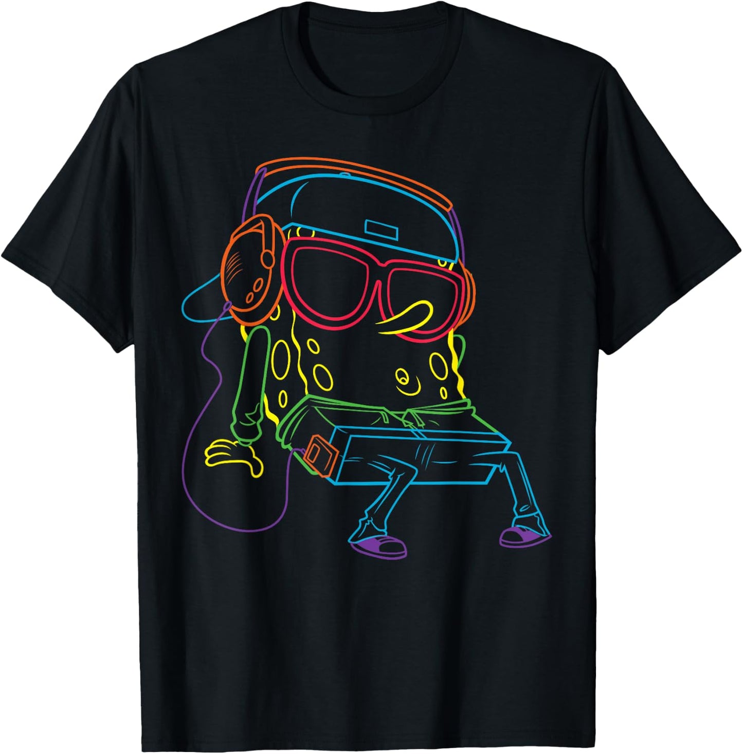 Spongebob SquarePants Hip Hop T-Shirt - T-Shirt | Black